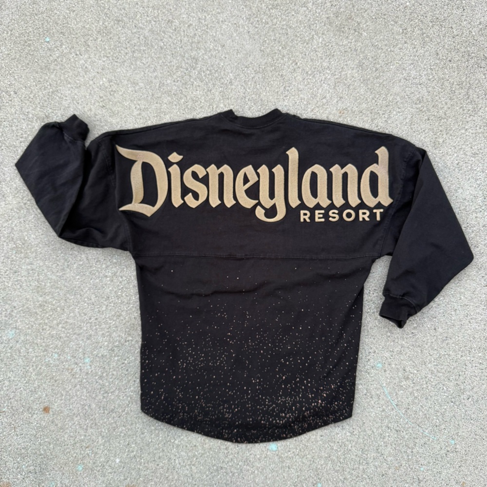 Disneyland Spirit Jersey Black Gold Belle of the Ball Puff Print Unisex Size‎ XS